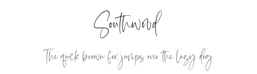 Southwood by Timur Type — Script Handwritten Font