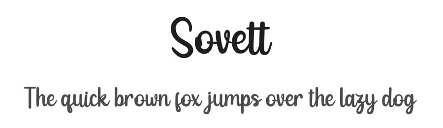 Sovett by twinletter — Script Handwritten Font