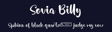 Sovia Billy by Kong Font — Script Handwritten Font — thumbnail 2
