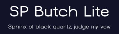SP Butch Lite by Studio Pulp — Sans Serif Font — thumbnail 2