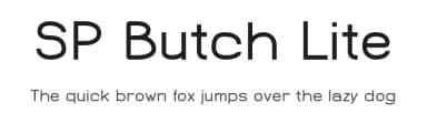 SP Butch Lite by Studio Pulp — Sans Serif Font — thumbnail 1