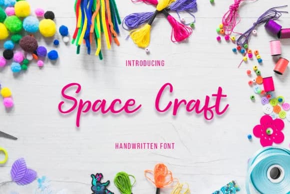 Space Craft Font by Uloel Design — Script Handwritten Font