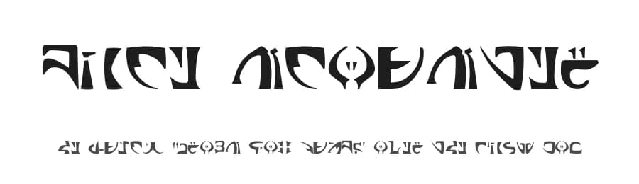 Space Encounter by Steve Ferrera — Dingbats Font
