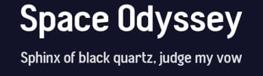 Space Odyssey by Ikiiko Type — Sans Serif Font — thumbnail 2
