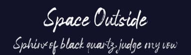 Space Outside by MJB Letters — Script Handwritten Font — thumbnail 2