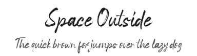 Space Outside by MJB Letters — Script Handwritten Font — thumbnail 1