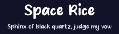 Space Rice by MJType — Script Handwritten Font — thumbnail 2