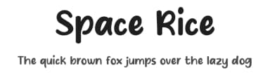 Space Rice by MJType — Script Handwritten Font — thumbnail 1