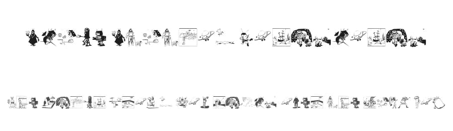 Space Station Hokuspokus by Manfred Klein — Dingbats Font