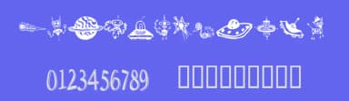 Space Woozies Extras by Omega Font Labs — Dingbats Font — thumbnail 3