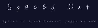 Spaced Out by franciful — Script Handwritten Font — thumbnail 2