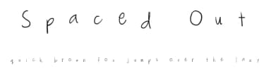 Spaced Out by franciful — Script Handwritten Font — thumbnail 1