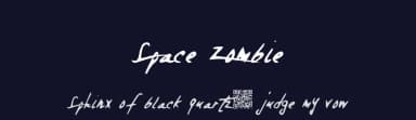 Space Zombie by Xerographer Fonts — Script Handwritten Font — thumbnail 2