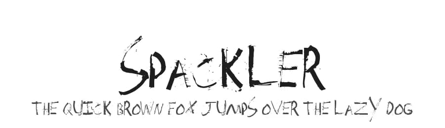Spackler by Xerographer Fonts — Script Handwritten Font