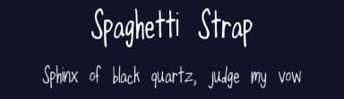Spaghetti Strap by Kelsey Ann G — Script Handwritten Font — thumbnail 2