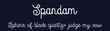 Spandam by OCSstudio — Script Handwritten Font — thumbnail 2
