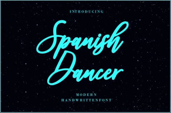 Spanish Dancer Font by scoothtype — Script Handwritten Font