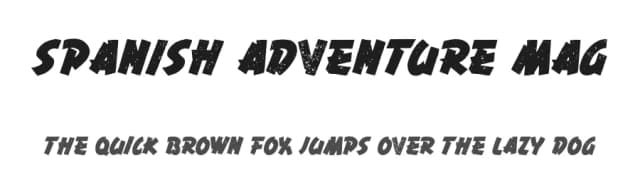 Spanish Adventure Mag by Woodcutter — Script Handwritten Font