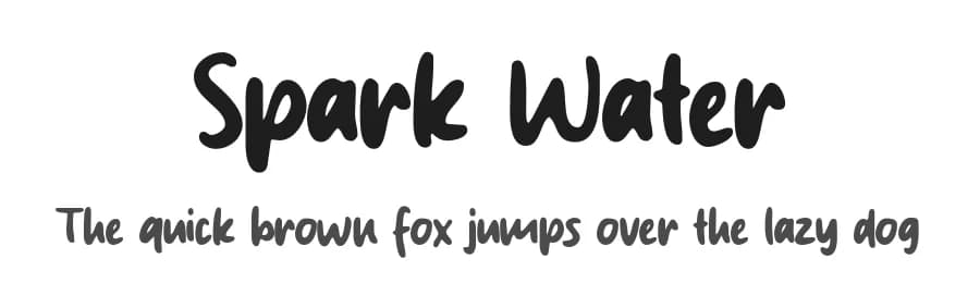 Spark Water by MJType — Script Handwritten Font