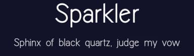 Sparkler by Roland Huse Design — Sans Serif Font — thumbnail 2