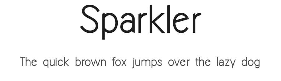 Sparkler by Roland Huse Design — Sans Serif Font