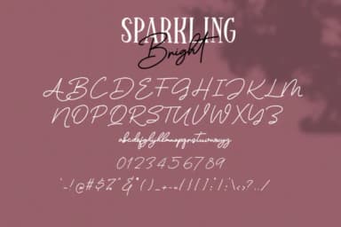 Sparkling Bright Duo Font by dmletter31 — Script Handwritten Font — thumbnail 8