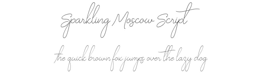 Sparkling Moscow Script by Sensatype Studio — Script Handwritten Font