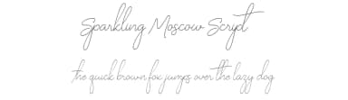Sparkling Moscow Script by Sensatype Studio — Script Handwritten Font — thumbnail 1