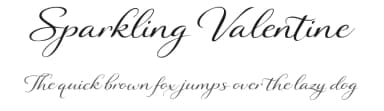 Sparkling Valentine by Cat.B — Script Handwritten Font — thumbnail 1