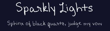 Sparkly Lights by FontPanda — Script Handwritten Font — thumbnail 2