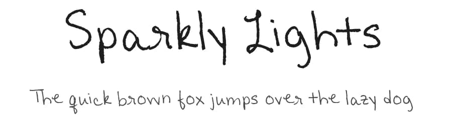 Sparkly Lights by FontPanda — Script Handwritten Font
