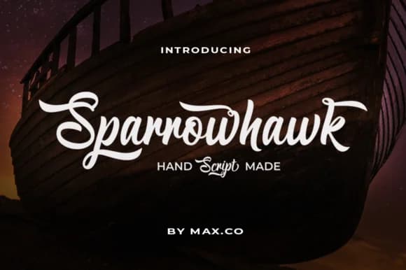 Sparrowhawk Script Font by Max.co Studio — Script Handwritten Font