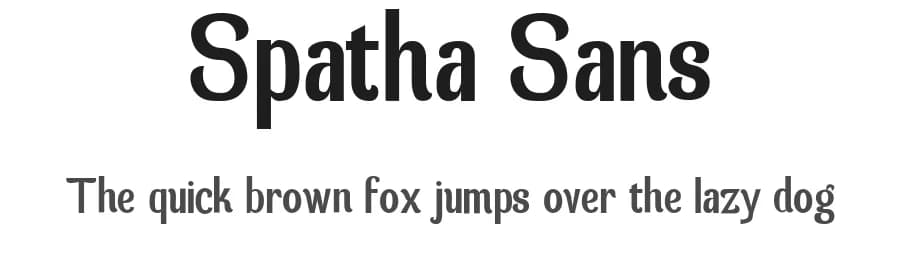 Spatha Sans by Fernando Carvente — Sans Serif Font — preview 1