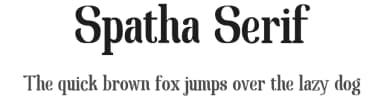 Spatha Serif by Fernando Carvente — Serif Font — thumbnail 1