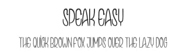 Speak Easy by dcoxy - Greg Medina — Script Handwritten Font — thumbnail 1