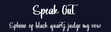 Speak Out by nomlimofont — Script Handwritten Font — thumbnail 2