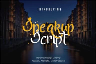 Speakup Script Font by Lettercorner Studio — Script Handwritten Font — thumbnail 1