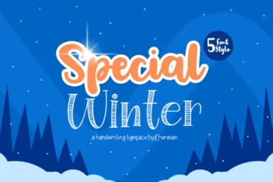 Special Winter Family Font by Khurasan — Script Handwritten Font — thumbnail 1