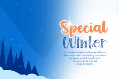 Special Winter Family Font by Khurasan — Script Handwritten Font — thumbnail 2