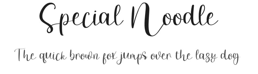 Special Noodle by Inermedia Studio — Script Handwritten Font