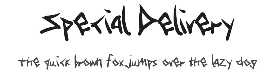 Special Delivery by Xerographer Fonts — Script Handwritten Font