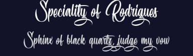 Speciality of Rodrigues by Octotype  | Thomas Boucherie — Script Handwritten Font — thumbnail 2