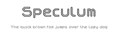Speculum by D. Keith — Sans Serif Font — thumbnail 1