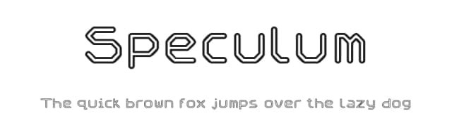 Speculum by D. Keith — Sans Serif Font