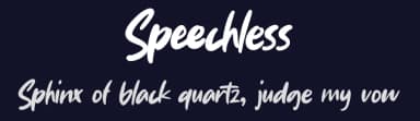 Speechless by Gassstype — Script Handwritten Font — thumbnail 2