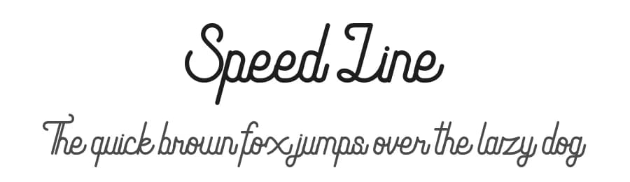 Speed Line by RT Studio — Script Handwritten Font