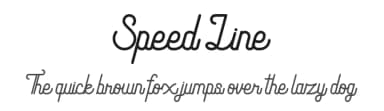 Speed Line by RT Studio — Script Handwritten Font — thumbnail 1