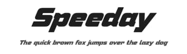 Speeday by deFharo — Sans Serif Font — thumbnail 1