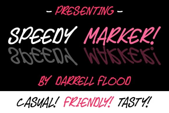 Speedy Marker Font by Dadiomouse — Script Handwritten Font