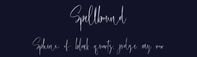 Spellbound by Stefani Letter — Script Handwritten Font — thumbnail 2